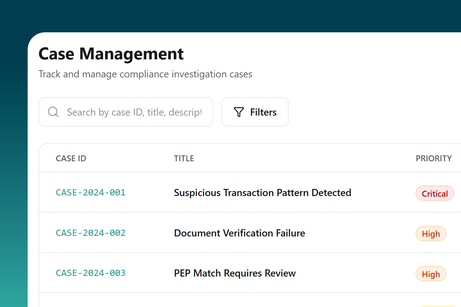 Compliance Workflow Automation - Customizable KYC & AML Solutions