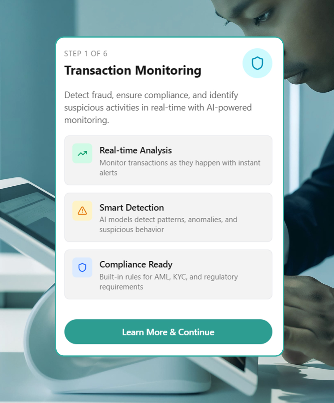 Transaction Monitoring - Real-Time Fraud Detection & AML Compliance
